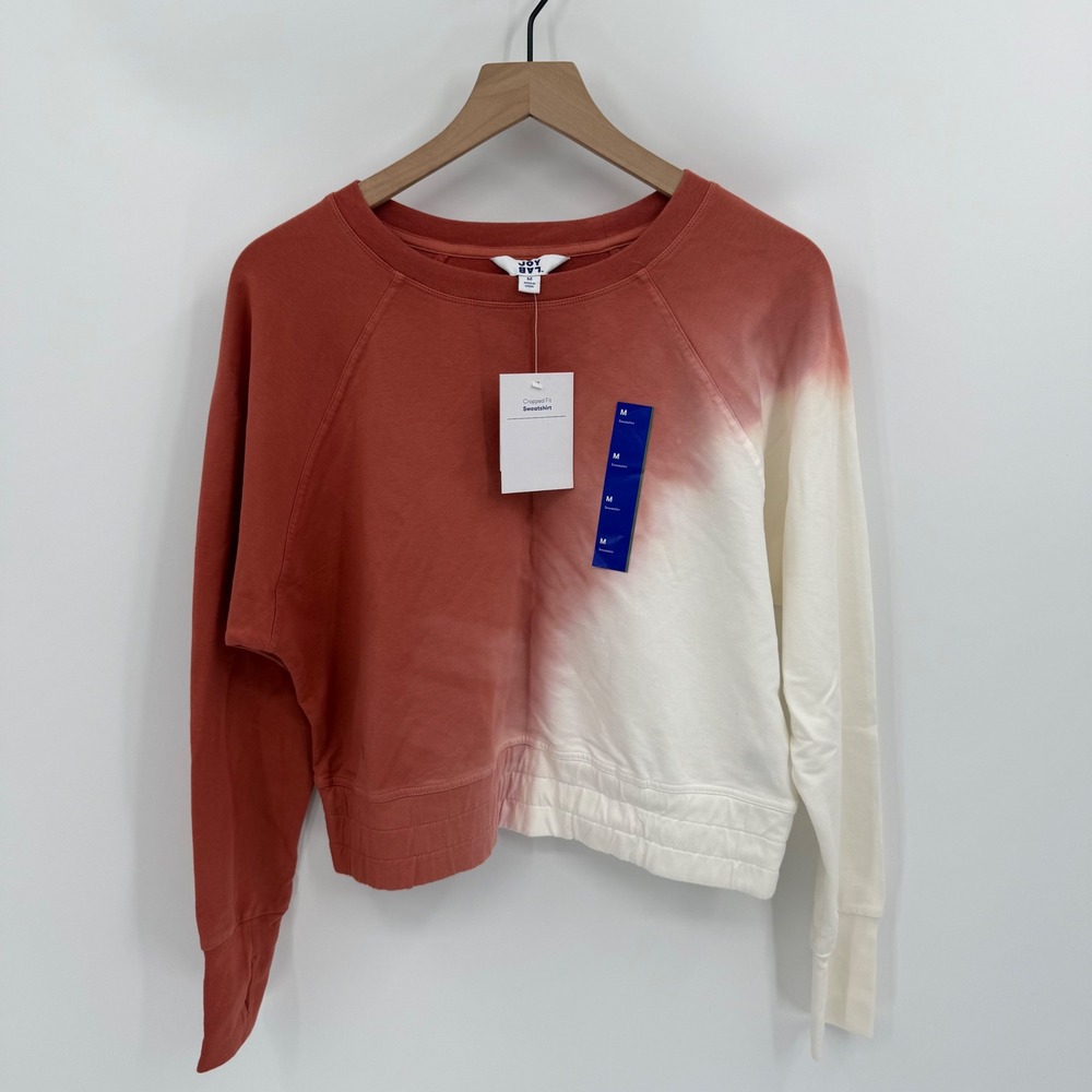 Joy Lab Tie Dye Crewneck Crop‎ Top Sweatshirt Medium Pilates Gorpcore Athleisure